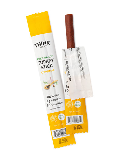 Think Jerky, All-Natural Turkey Sticks, 1oz - 20 Pack