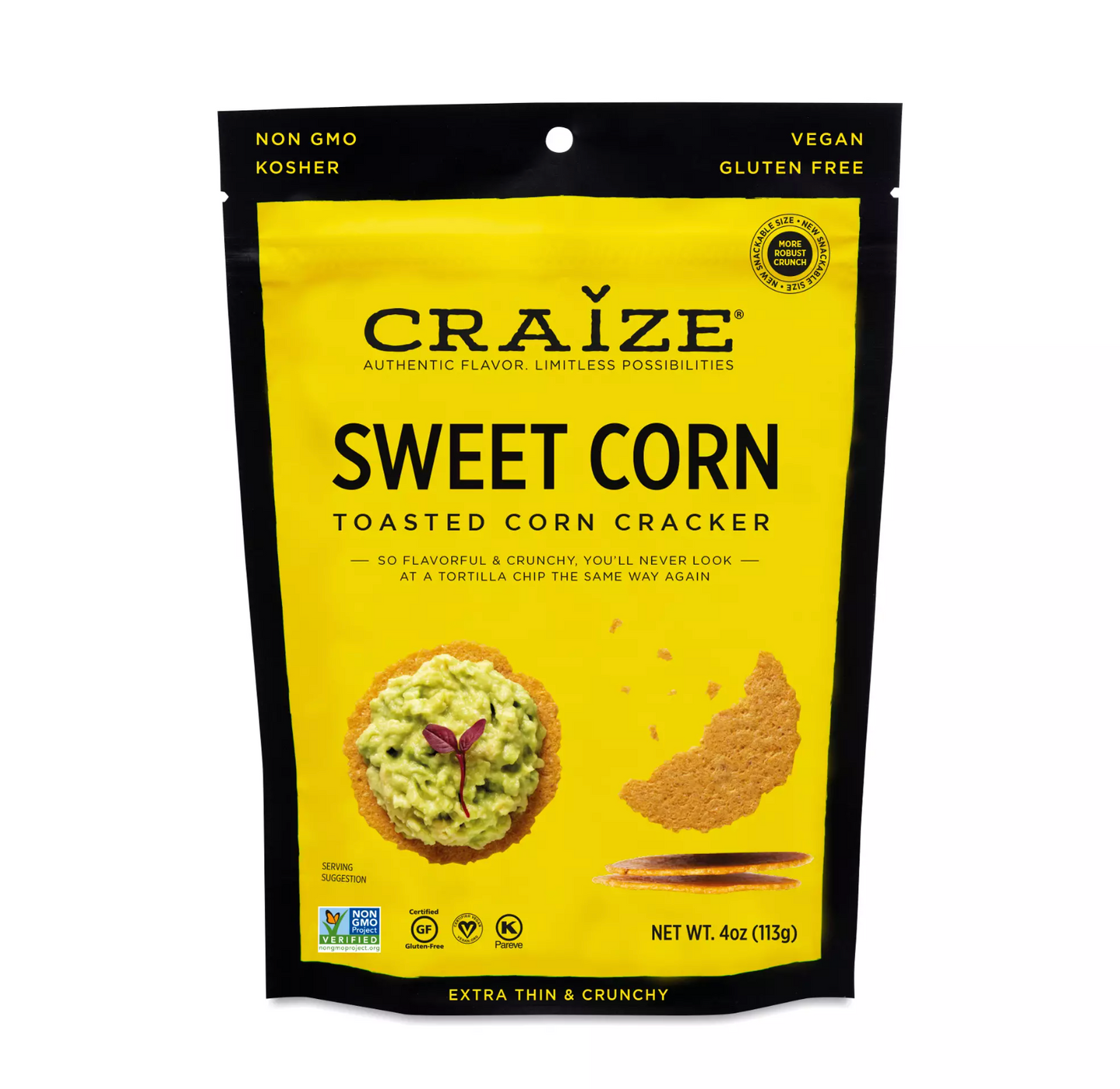 Toasted Corn Crackers, Sweet Corn